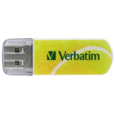 Память Flash Drive 8GB Verbatim Mini Sport Edition, USB 2.0, Теннис (98511)