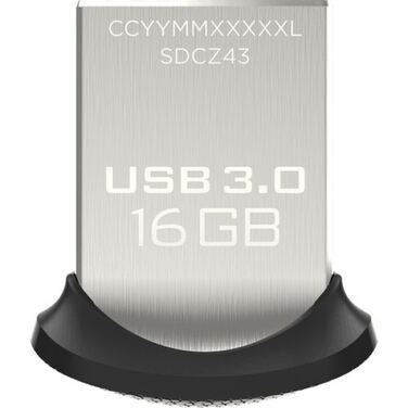 Память Flash Drive 16Gb SanDisk Ultra Fit USB 3.0 (SDCZ43-016G-GAM46)