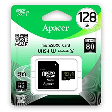 Карта памяти 128GB Apacer microSDXC High-Capacity (Class 10) UHS-1