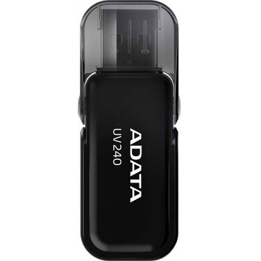 Память Flash Drive 64Gb ADATA UV240, USB 2.0,черный (AUV240-64G-RBK)