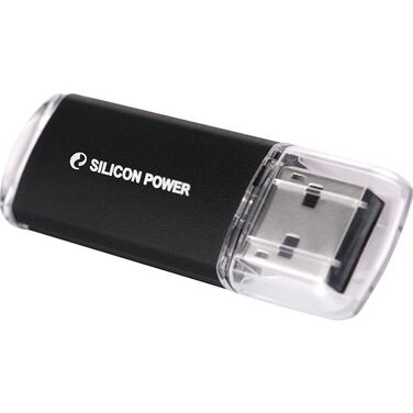 Память Flash Drive 8Gb Silicon Power Ultima II I-Series Black, USB 2.0 (SP008GBUF2M01V1K)