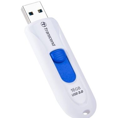 Память Flash Drive 16GB Transcend JetFlash 790W, USB 3.0, Белый/Синий (TS16GJF790W)
