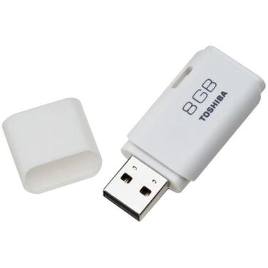 Память Flash Drive 8Gb Toshiba U202, white, USB 2.0 (THN-U202W0080E4)