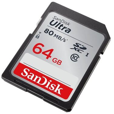 Карта памяти 64Gb Sandisk Ultra SDSDUNC-064G-GN6IN