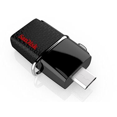 Память Flash Drive 64Gb Sandisk Ultra Dual USB Drive 3.0 черный, USB 3.0/microUSB (SDDD2-064G-GAM46)