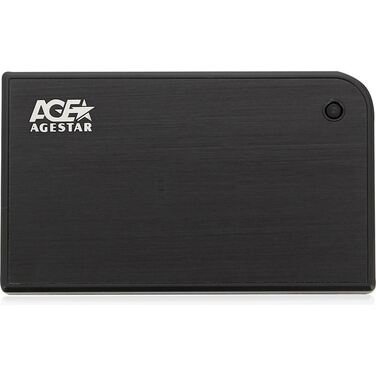 Внешний корпус AgeStar 3UB2A14 USB 3.0-SATA пластик/алюминий черный
