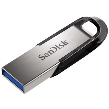 Память Flash Drive 64Gb Sandisk Ultra Flair серебристый/черный USB3.0 (SDCZ73-064G-G46)