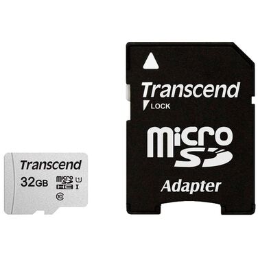 Карта памяти 32Gb Transcend microSDHC Class10 (TS32GUSD300S)