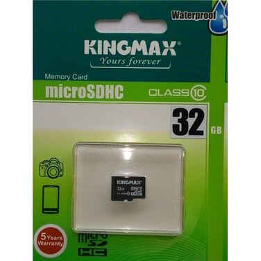 Карта памяти 32Gb Kingmax microSDHC Class10 + adapter SD (KM32GMCSDHC101A)