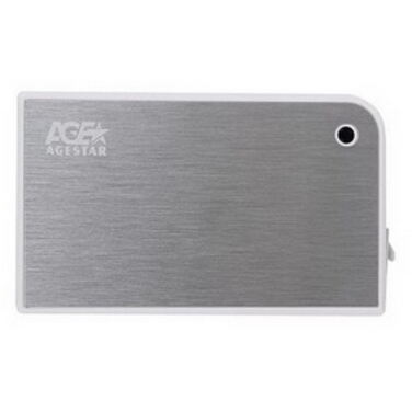 Внешний корпус AgeStar 3UB2A14 USB 3.0-SATA пластик/алюминий белый