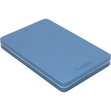 Жесткий диск внешний 1Tb Toshiba Canvio Alu 2.5", USB 3.0, Blue (HDTH310EL3AA)
