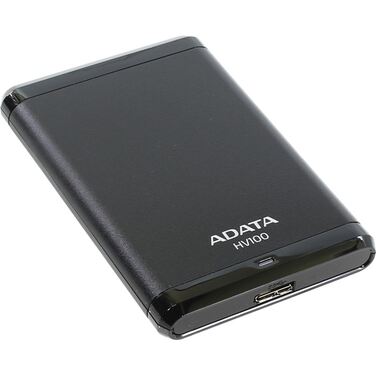 Жесткий диск внешний 1TB ADATA HV100, 2,5", черный, USB 3.0 (AHV100-1TU3-CBK)