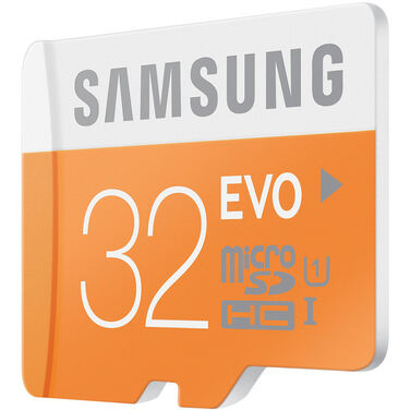 Карта памяти 32Gb Samsung EVO microSDHC UHS-I Class 10 + адаптер SD, 48MB/s