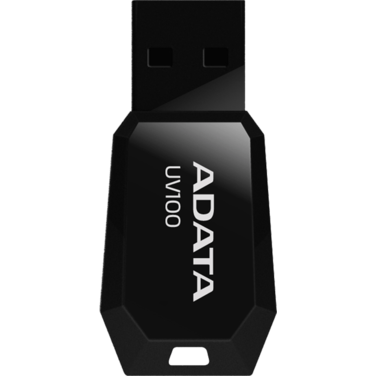Память Flash Drive 8Gb A-Data UV100, USB 2.0, Черный