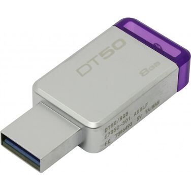 Память Flash Drive 8Gb Kingston Data Traveler DT50, USB 3.1 фиолетовый (DT50/GB)