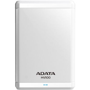 Жесткий диск внешний 1TB ADATA HV100, 2,5", белый, USB 3.0 (AHV100-1TU3-CWH)