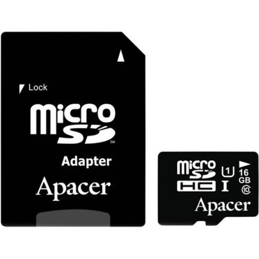 Карта памяти 16Gb Apacer microSDHC UHS-I class10 + адаптер SD (AP16GMCSH10-U1-R)
