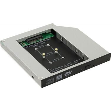 Шасси Orient UHD-2MSC12, для SSD mSATA, для установки в SATA отсек оптического привода ноутбука 12.7