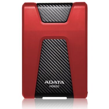 Жесткий диск внешний 1Tb A-Data DashDrive HD650 черный/красный, 2.5", USB 3.1 (AHD650-1TU31-CBL)