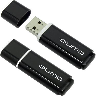 Память Flash Drive 8GB QUMO Optiva OFD-01 black USB 2.0 (QM8GUD-OP1-black)