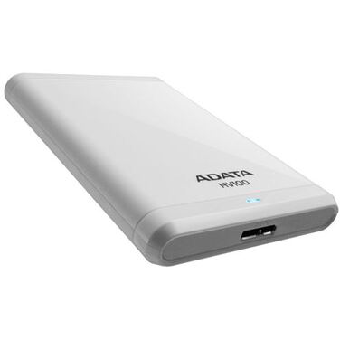 Жесткий диск внешний 500Gb ADATA HV100 2,5", белый, USB 3.0 (AHV100-500GU3CWH)