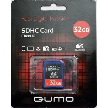 Карта памяти 32Gb QUMO SDHC class10 (QM32GSDHC10)