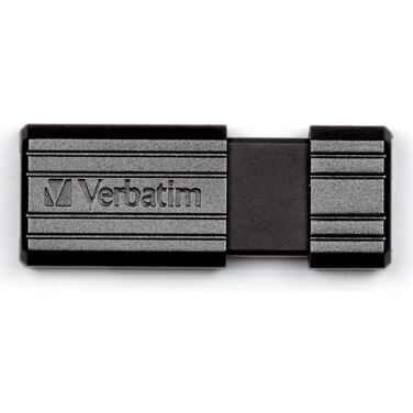 Память Flash Drive 8Gb Verbatim PinStripe Black