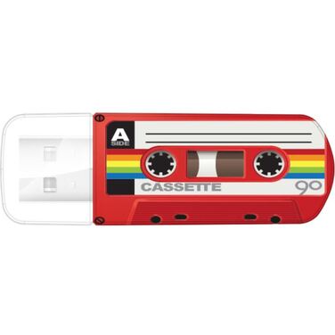 Память Flash Drive 32Gb Verbatim Mini Cassette Edition, Red, USB 2.0