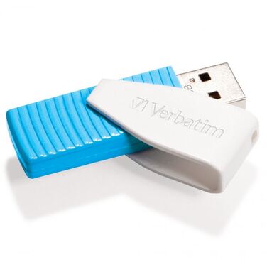 Память Flash Drive 8GB Verbatim Store 'n' Go Swivel, USB 2.0, Синий (49812)