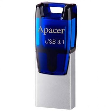 Память Flash Drive 32Gb Apacer AH179 OTG, blue, USB3.1 (AP32GAH179U-1)