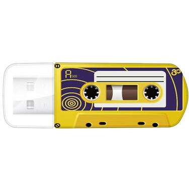 Память Flash Drive 32Gb Verbatim Mini Cassette Edition, Yellow, USB 2.0