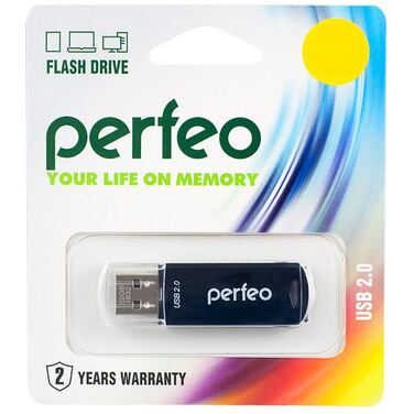 Память Flash Drive 16Gb Perfeo С08 black, USB 3.0 (PF-C06B016)