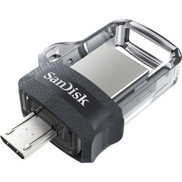 Память Flash Drive 64Gb Sandisk Ultra Dual Drive OTG 3.0 черный, USB 3.0 (SDDD3-064G-G46)