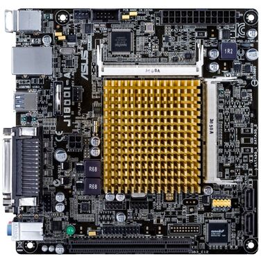 Материнская плата Asus J1800I-A Intel J1800 2xSo-Dimm DDR3L, VGA(HDMI+D-SUB), 1xPCI-e x1, 1x mPCI-e,