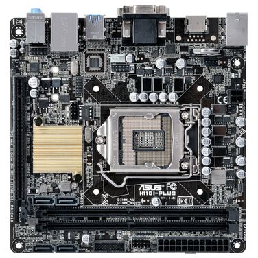 Материнская плата Soc-1151 Asus H110I-PLUS Intel H110 2xDDR4 mini-ITX AC`97 8ch(7.1) GbLAN+VGA+DVI+H