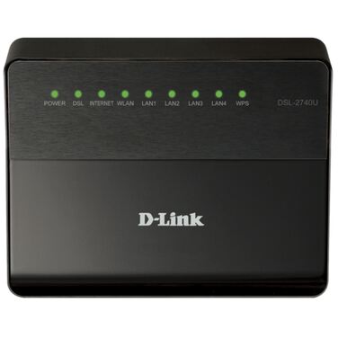 Маршрутизатор D-Link DSL-2740U/B1A/T1A (DSL-2740U/B1A/T1A) 4-порта 10/100BASE-TX 802.11n / Ethernet