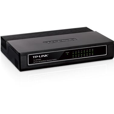 Коммутатор TP-Link TL-SF1016D 16-портовый 10/100 Мбит/с настольный коммутатор
