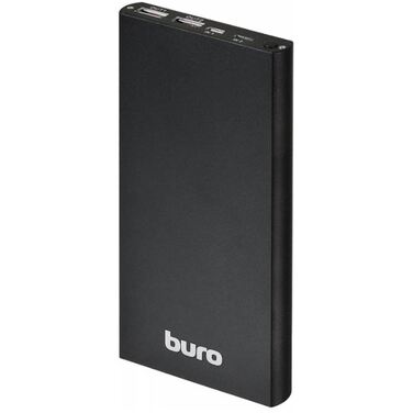 Мобильный аккумулятор Buro RA-12000-AL-BK Li-Pol 12000mAh 2.1A+1A черный 2xUSB (ID: 384948)