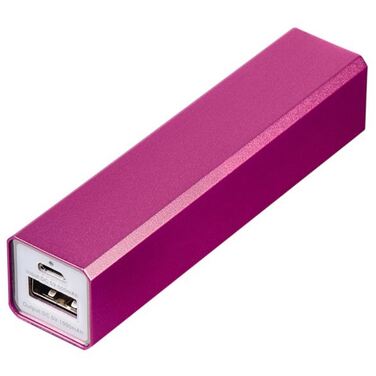 Мобильный аккумулятор Hama Candy Bar 2600mAh, розовый, Li-Ion, 1A (124405)