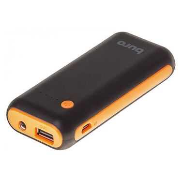 Мобильный аккумулятор Buro RC-5000BO Li-Ion 5000mAh 1A черный/оранжевый 1xUSB (ID 436848)