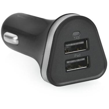 Автомобильное зарядное устройство USB QUMO 4A, 2 USB, 1A+3A черный