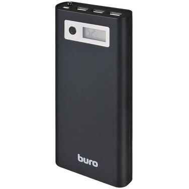Мобильный аккумулятор Buro RA-16000-3U-LCD-BK Li-Ion 16000mAh
