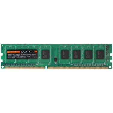 Память 4Gb DDR3 1600MHz QUMO PC-12800 CL11 (QUM3U-4G1600С11)