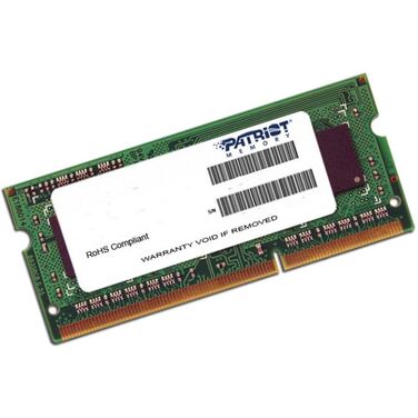 Память 4Gb DDR3L SODIMM 1600MHz Patriot PSD34G1600L82S PC3-12800, 1.35V, RTL