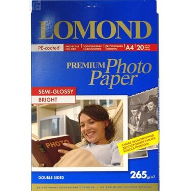 Фотобумага Lomond 1106301 A4/260г/м2/20л./белый полуглянцевое для струйной печати