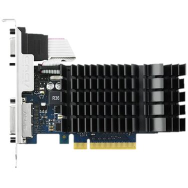 Видеокарта 2Gb PCI-E Asus GeForce GT 730 GT730-SL-2GD3-BRK NV 2048Mb 64b GDDR3 902/1800 DVIx1/HDMIx1